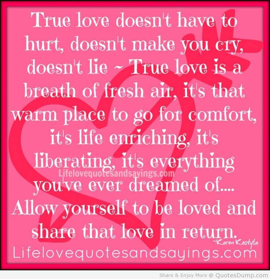 Love Quotes True Love Doesnt Have To Hurt